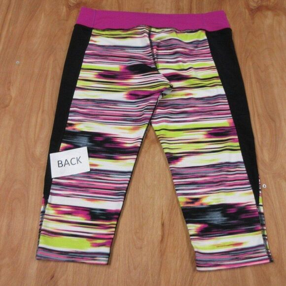 NIKE Solar Wind Hydro Fuchsia Flash Black Capri Size XL Workout Gym Yoga Pants - Picture 10 of 13